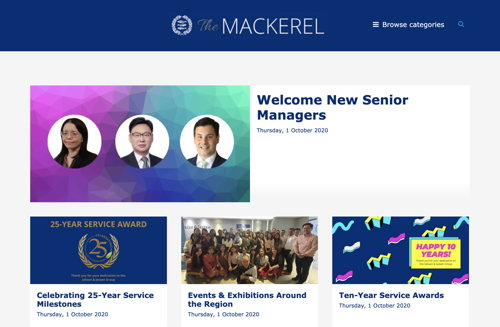 Jebsen & Jessen Group use a Newsroom to host their newsletter: https://the-mackerel.jjsea.com/ Jebsen & Jessen Group use a Newsroom to host their newsletter: https://the-mackerel.jjsea.com/